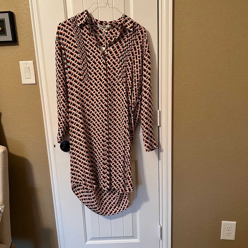 DVF Aliana 3D Chain Print Dress - Size S